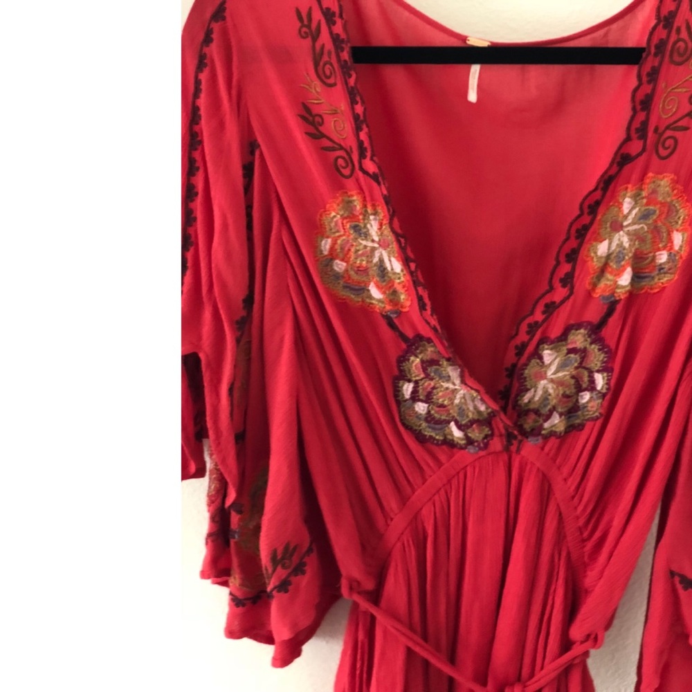 Freepeople Cora Dress in Red NEW W/ TAG - Picture 3 of 7